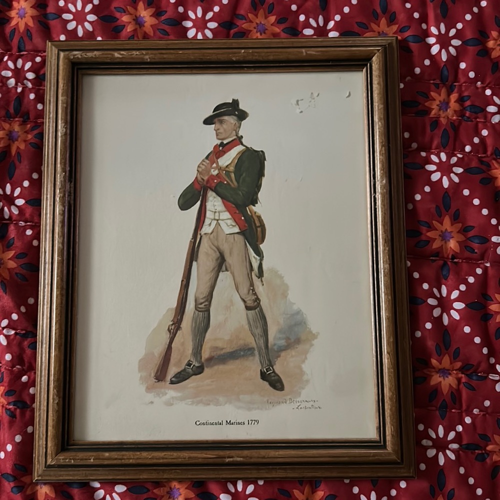Vintage framed wall decor